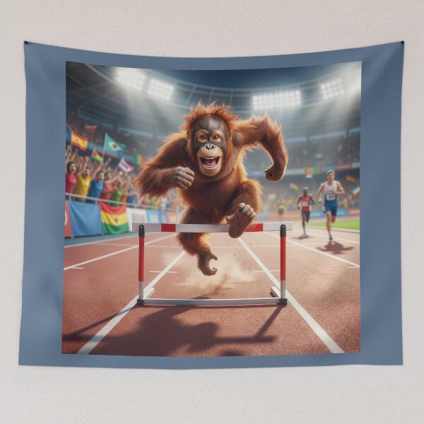 Item preview, Orangutan Hurdler Is Fired Up designed and sold by Tridentulus.
