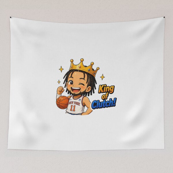 Item preview, Jalen Brunson chibi cute King of Clutch! designed and sold by SechainMailo.