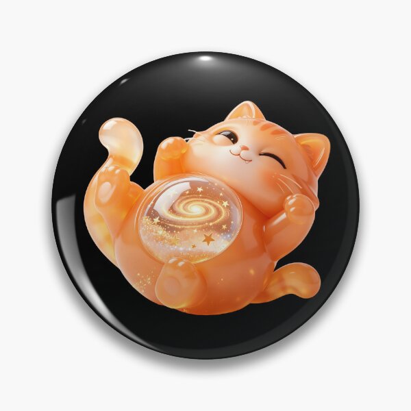 Item preview, Emerald Cat - Cosmic Bliss: The Sleepy Starry-Belly Kitten designed and sold by ABYSSLAB.