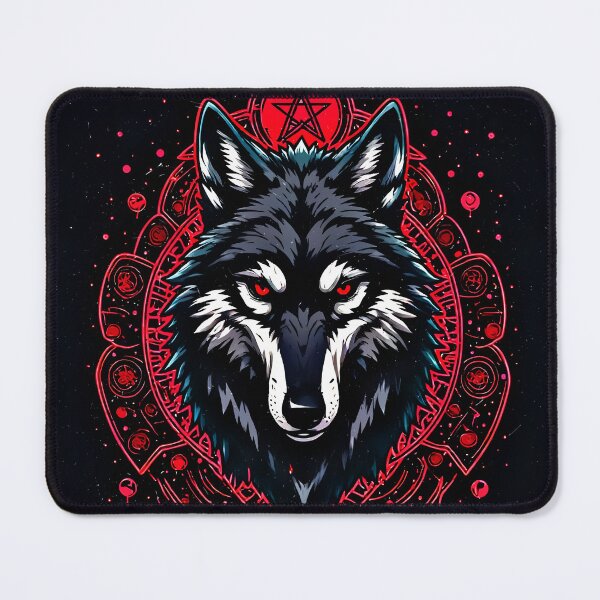 Item preview, Dark Occult Wolf Sacred Sigil Gothic designed and sold by Neer arts.