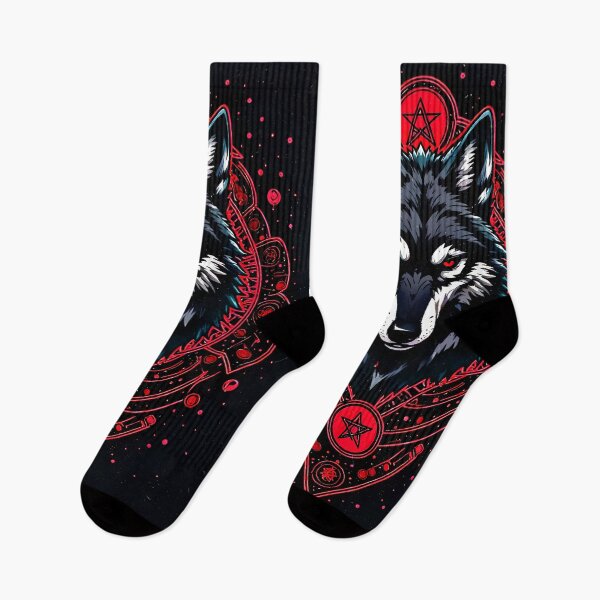 Item preview, Dark Occult Wolf Sacred Sigil Gothic designed and sold by Neer arts.