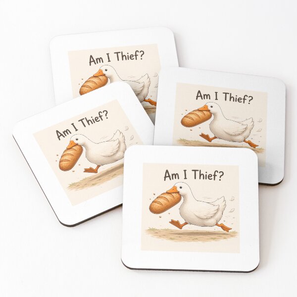 Item preview, Am I Thief? Funny Goose Sticker designed and sold by QuirkNest Studio .