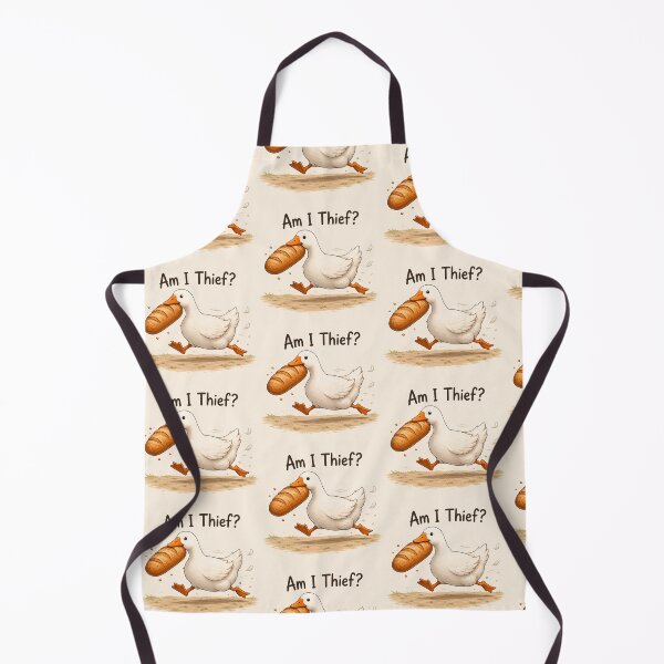 Item preview, Am I Thief? Funny Goose Sticker designed and sold by QuirkNest Studio .