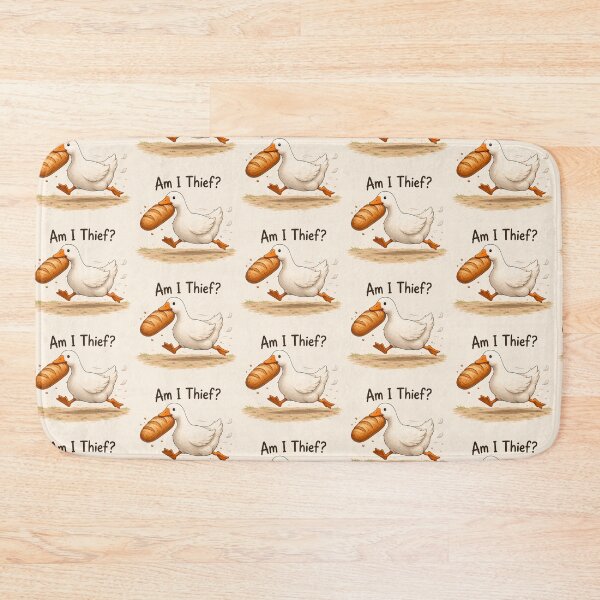 Item preview, Am I Thief? Funny Goose Sticker designed and sold by QuirkNest Studio .