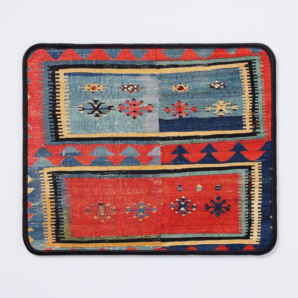 Item preview, Sivas  Antique Cappadocian Turkish Kilim Print designed and sold by Vicky Brago-Mitchell®.