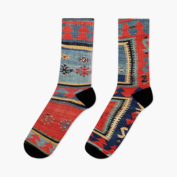 Item preview, Sivas  Antique Cappadocian Turkish Kilim Print designed and sold by Vicky Brago-Mitchell®.