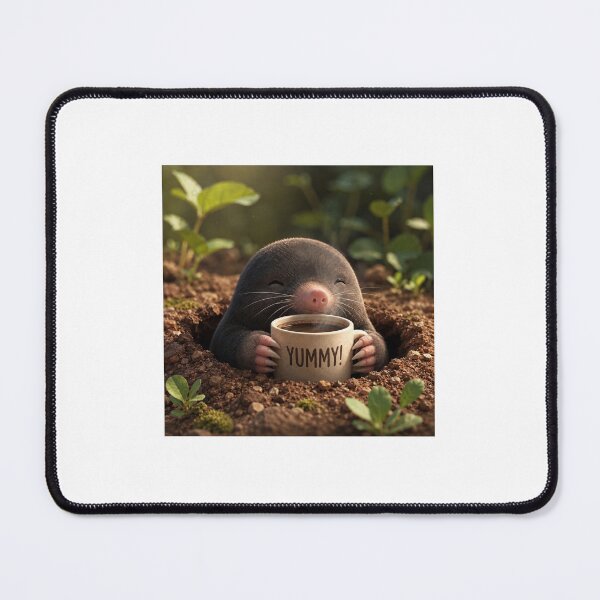 Item preview, YUMMY Coffee Mole Cute Sticker designed and sold by QuirkNest Studio .
