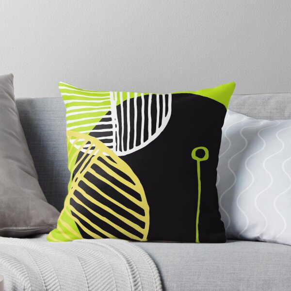 Item preview, Mid-Century Modern 1950's Lime, Yellow, Black Abstract Designs designed and sold by DEC02.