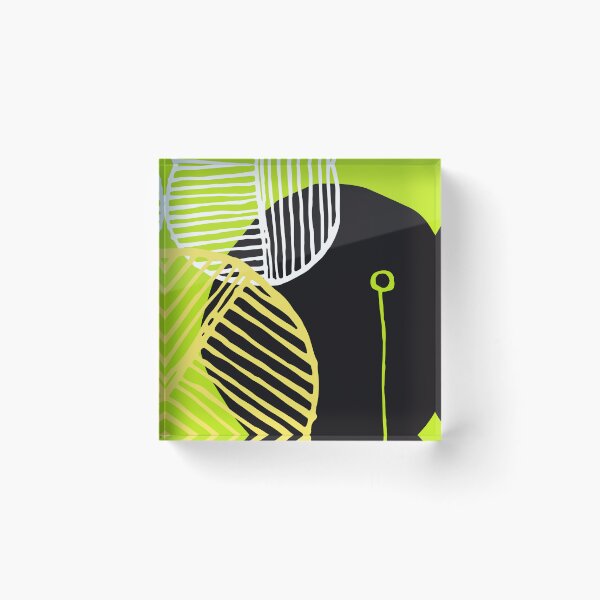 Item preview, Mid-Century Modern 1950's Lime, Yellow, Black Abstract Designs designed and sold by DEC02.