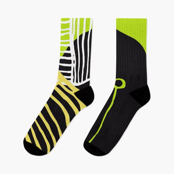 Item preview, Mid-Century Modern 1950's Lime, Yellow, Black Abstract Designs designed and sold by DEC02.
