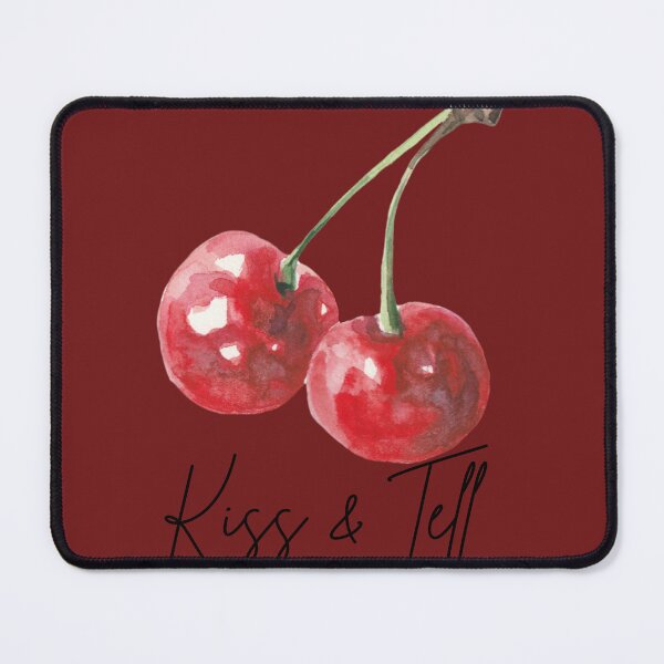Item preview, Kiss & Tell Cherry Graphic | Cute Coquette Aesthetic Summer Design designed and sold by Pretty & Paid Studio.
