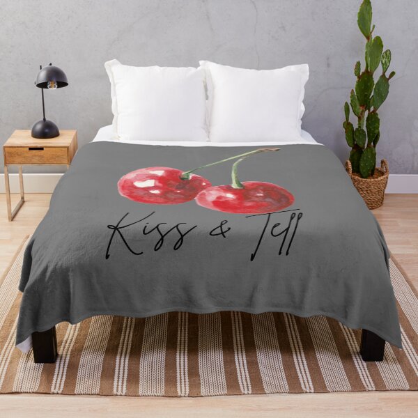 Item preview, Kiss & Tell Cherry Graphic | Cute Coquette Aesthetic Summer Design designed and sold by Pretty & Paid Studio.