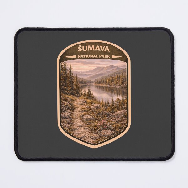 Item preview, Vintage Czechia National Park Travel Print: Šumava  designed and sold by PinUpPizzazz.