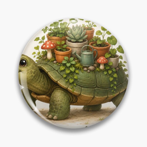 Item preview, Save Plants Cute Turtle Sticker designed and sold by QuirkNest Studio .