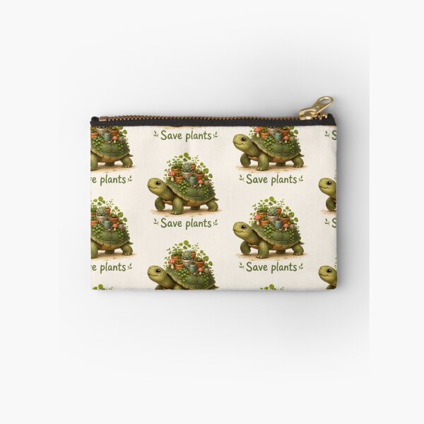 Item preview, Save Plants Cute Turtle Sticker designed and sold by QuirkNest Studio .