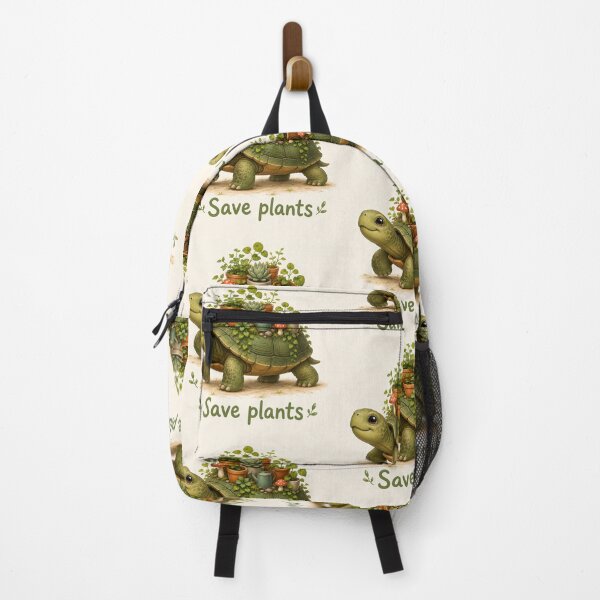 Item preview, Save Plants Cute Turtle Sticker designed and sold by QuirkNest Studio .