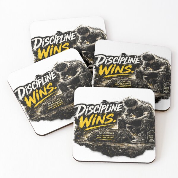 Item preview, Discipline Wins – Original Street Art Sticker designed and sold by Genzfirevibes.