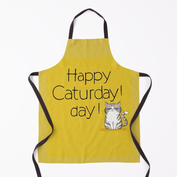 Item preview, Happy Caturday Cute Striped Cat Weekend Feline designed and sold by Flirt-Teez.