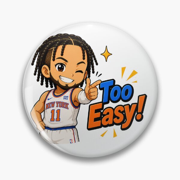 Item preview, Jalen Brunson chibi cute Too Easy! designed and sold by SechainMailo.