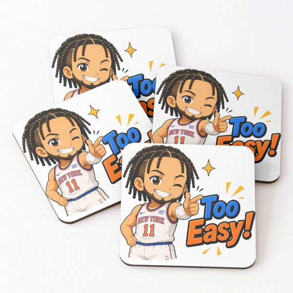 Item preview, Jalen Brunson chibi cute Too Easy! designed and sold by SechainMailo.