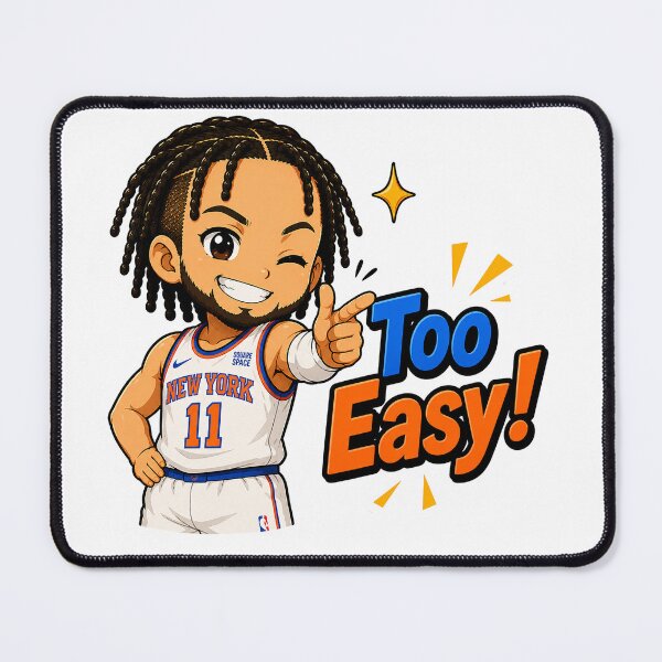 Item preview, Jalen Brunson chibi cute Too Easy! designed and sold by SechainMailo.