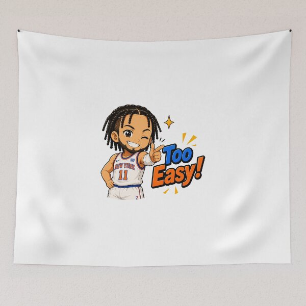 Item preview, Jalen Brunson chibi cute Too Easy! designed and sold by SechainMailo.