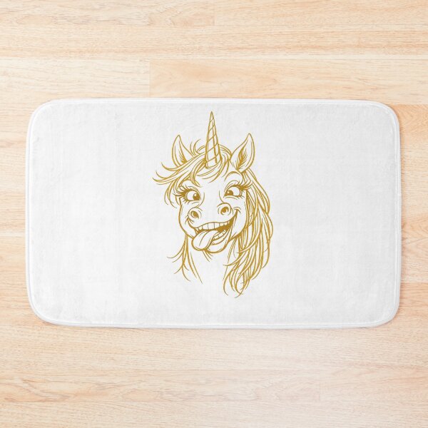 Item preview, Minimalist Goofy Unicorn Line Art designed and sold by KungPowUnicorn.