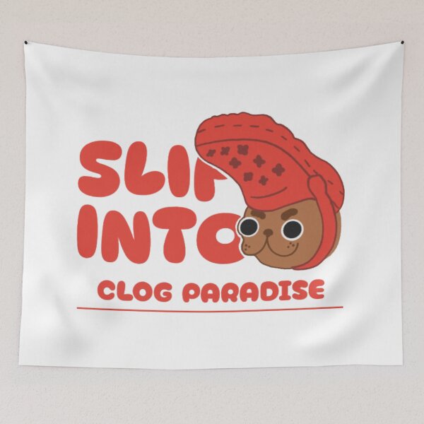 Item preview, Slip Into Clog Paradise Funny Dog designed and sold by GenZFashion000.