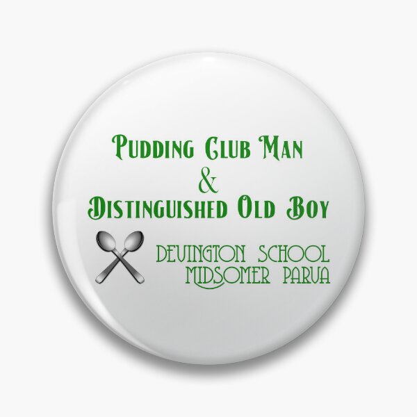 Item preview, Pudding Club Man (Green on White) designed and sold by PawsitiveMum3.
