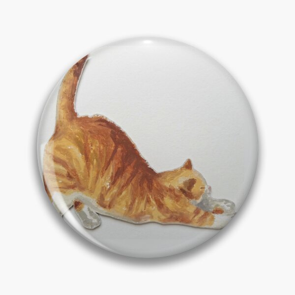 Item preview, Cute Stretching Ginger Cat designed and sold by miaslove.