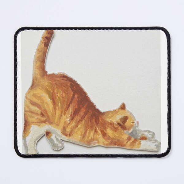 Item preview, Cute Stretching Ginger Cat designed and sold by miaslove.