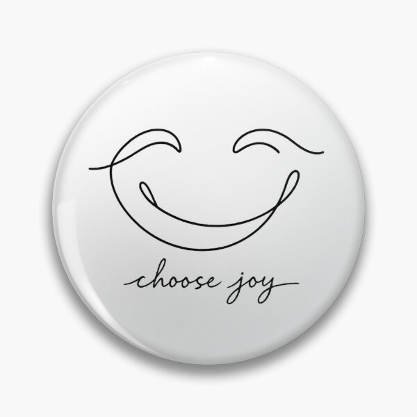 Item preview, Minimal Smile Line Art Mental Health Choose Joy Print designed and sold by Presshue.