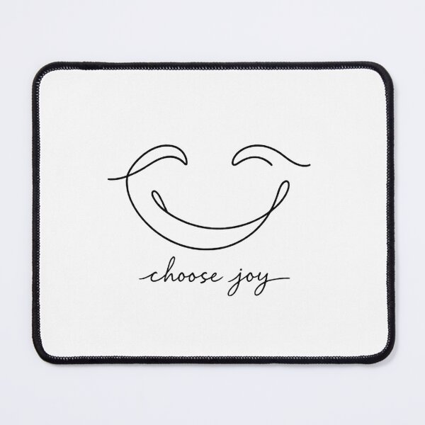Item preview, Minimal Smile Line Art Mental Health Choose Joy Print designed and sold by Presshue.