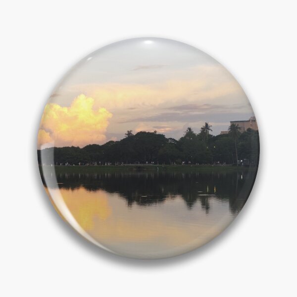 Item preview, Golden Hour Sunset Reflection Over Peaceful Lake designed and sold by DoiDawn.