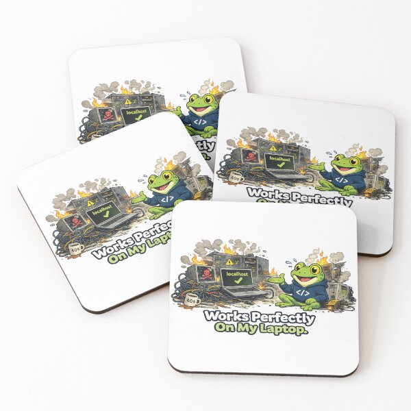 Item preview, Works Perfectly On My Laptop Frog designed and sold by SimplePoDesign.