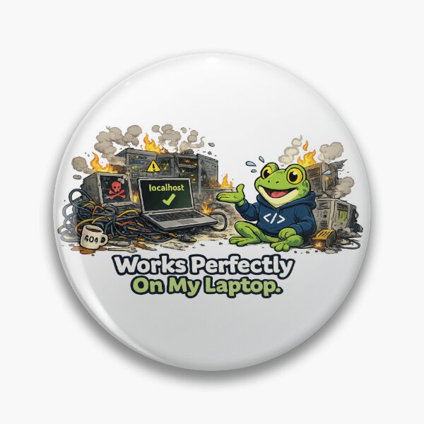 Item preview, Works Perfectly On My Laptop Frog designed and sold by SimplePoDesign.