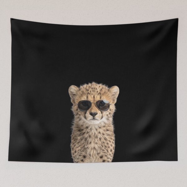 Item preview, Cute Baby Cheetah Wearing Sunglasses Funny designed and sold by RareLavender.