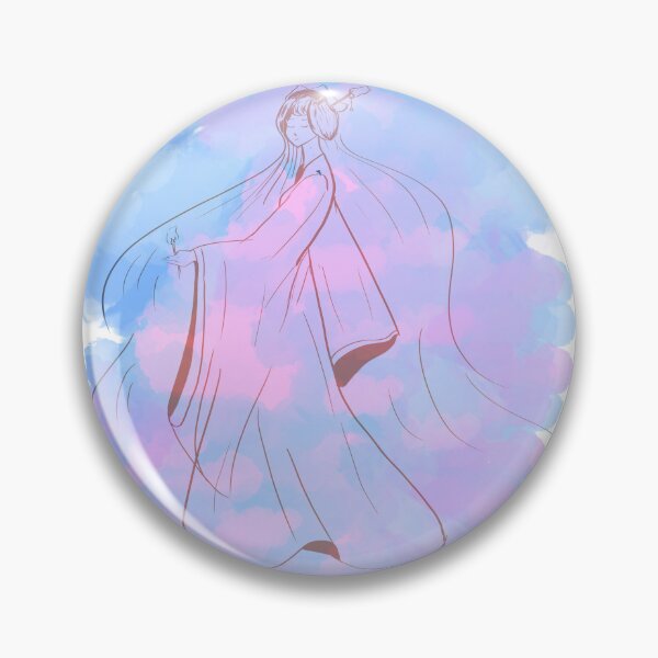 Item preview, Dreamy Cloud Goddess | Celestial Anime Art designed and sold by DreamerX.