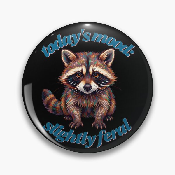 Item preview, Slightly Feral | Raccoon Energy designed and sold by Starlett Designs.