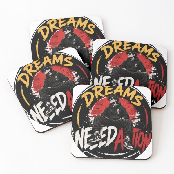 Item preview, Dreams Need Action – Street Mindset Sticker designed and sold by Genzfirevibes.