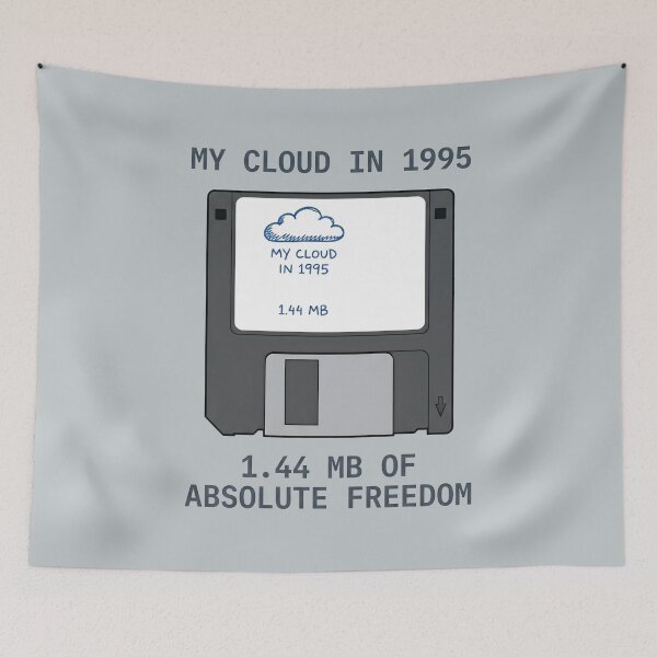 Item preview, My Cloud In 1995 90s Computer Tech Retro Computing Nostalgic Nerd designed and sold by SplashTastic.