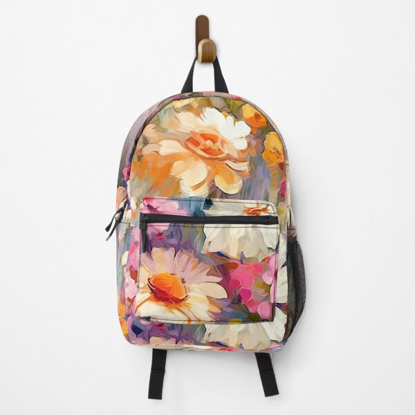 Item preview, Pink, Cream, And Golden-Apricot Abstract Floral Painting designed and sold by DEC02.
