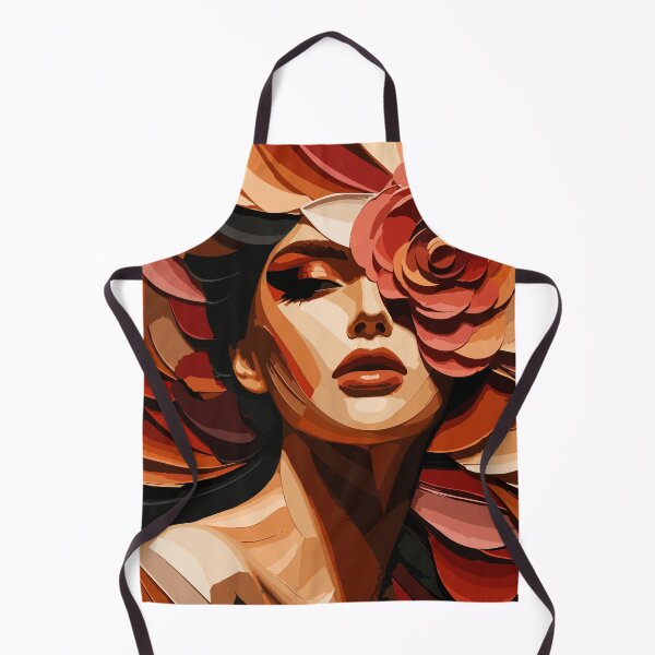 Item preview, Elegant Floral Woman Portrait Art designed and sold by ArtByBoya.