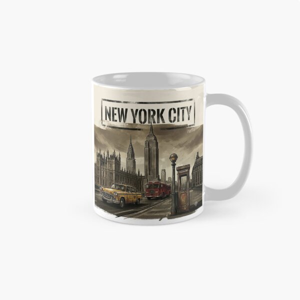 Item preview, New York City USA Iconic Landmarks Travel Art designed and sold by BoldConcept43.