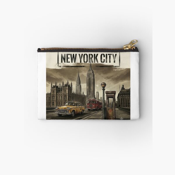 Item preview, New York City USA Iconic Landmarks Travel Art designed and sold by BoldConcept43.