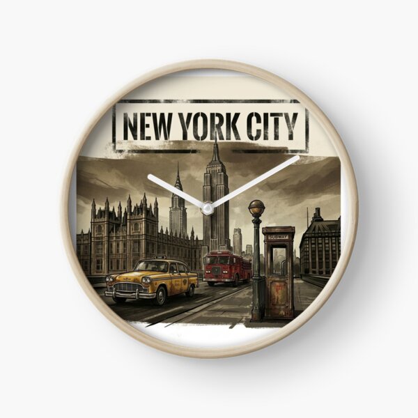 Item preview, New York City USA Iconic Landmarks Travel Art designed and sold by BoldConcept43.