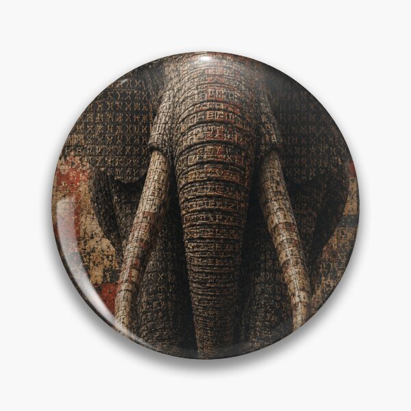 Item preview, Builder Repeat Until Permanent Elephant Mosaic Canvas Print designed and sold by SavannaStrikes.