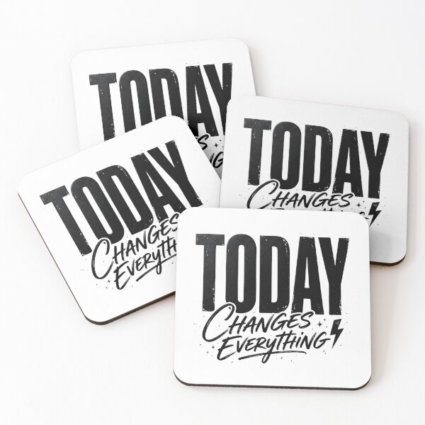 Item preview, Today Changes Everything | Inspirational Typography Design designed and sold by lalitacreations.