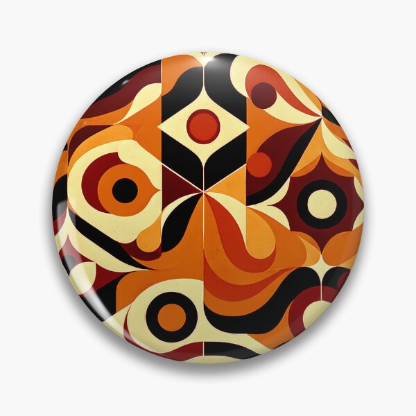 Item preview, Mid-Century Modern Orange, Cream, And Brown Retro Design designed and sold by DEC02.
