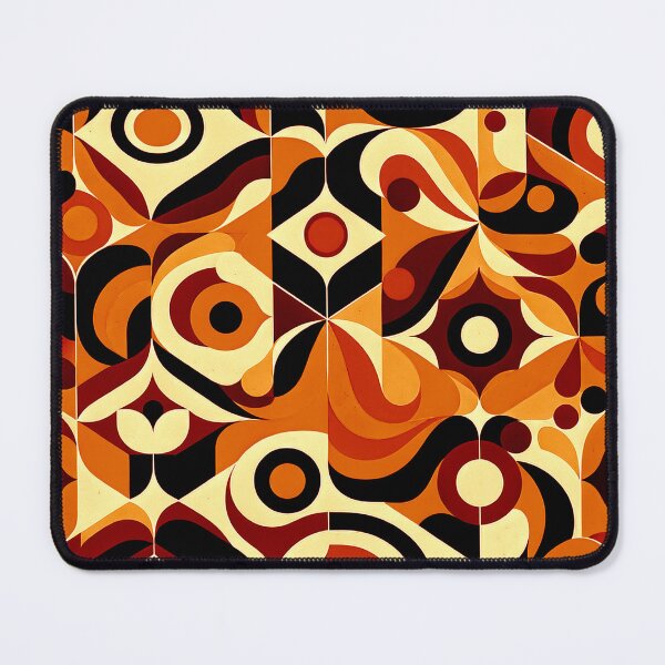 Item preview, Mid-Century Modern Orange, Cream, And Brown Retro Design designed and sold by DEC02.